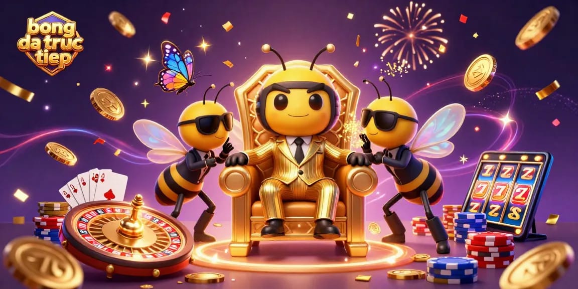 Experience the excitement of bong da truc tiep with animated casino elements and rich graphics.