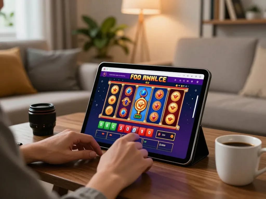 Person placing bets on F88bet online casino interface, creating an engaging home gaming experience
