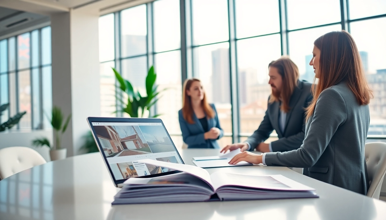 Immobilienmakler Frankfurt Eckenheim berät Kunden in einem modernen Büro.