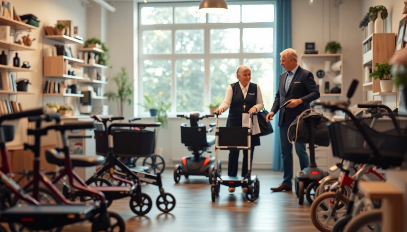 Entdecken Sie Qualitätsprodukte in unserem Sanitätshaus-Online-Shop, darunter Rollatoren und Mobilitätsscooter.