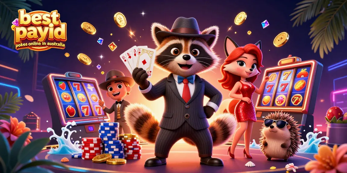 Play exciting games with the best payid pokes online in australia, featuring dynamic casino elements and fun characters.